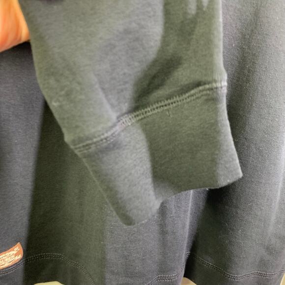 LAUREN RALPH‎ LAUREN Top Blouse Crew Neck Faux Suede Elbow Patches Shoulder Zip - Picture 10 of 13